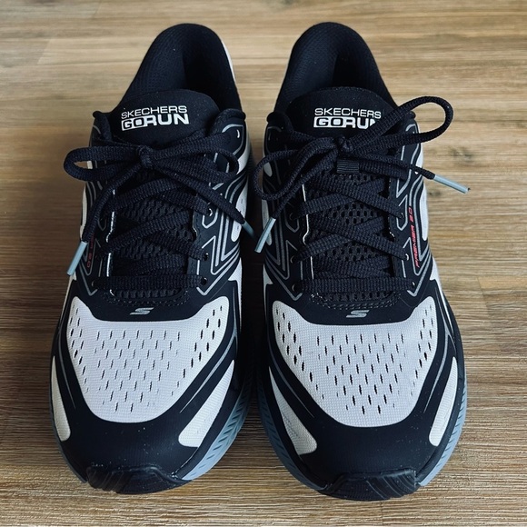 Skechers Men’s 8.5 Slip-ins Max Cushioning Premier 2.0 - Continuous White/ Black - Picture 8 of 16